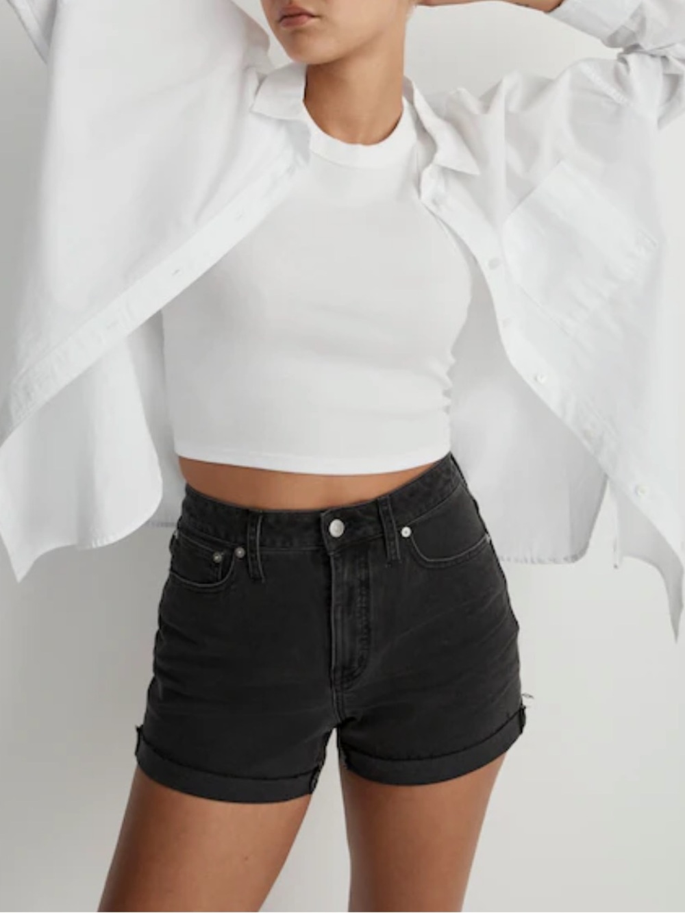 NWT Madewell High Rise Denim Shorts in Lunar Wash Size 23